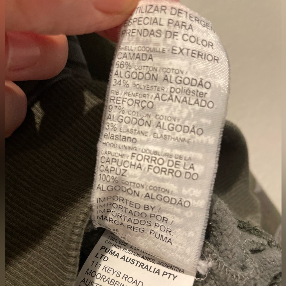Puma camo hoodie sweatshirt size Small - Picture 5 of 6